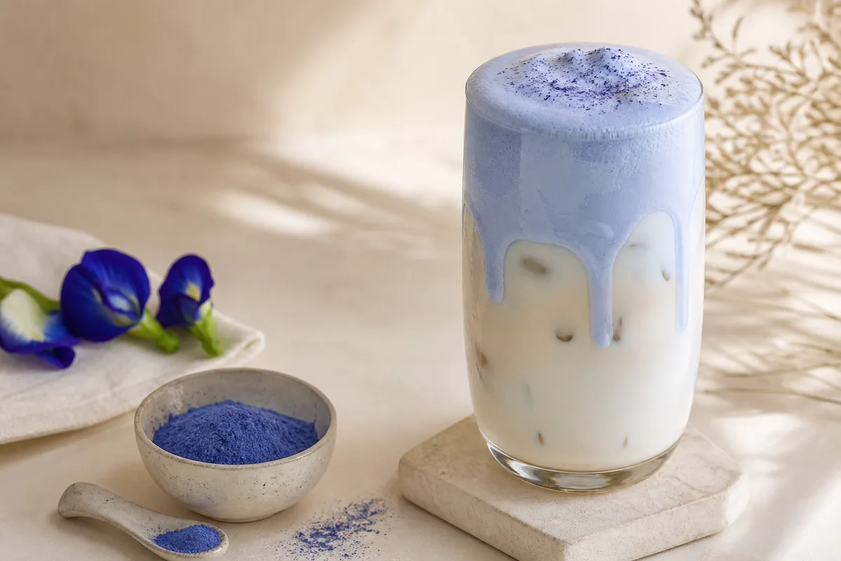 Rostlinná Butterfly Pea cold foam